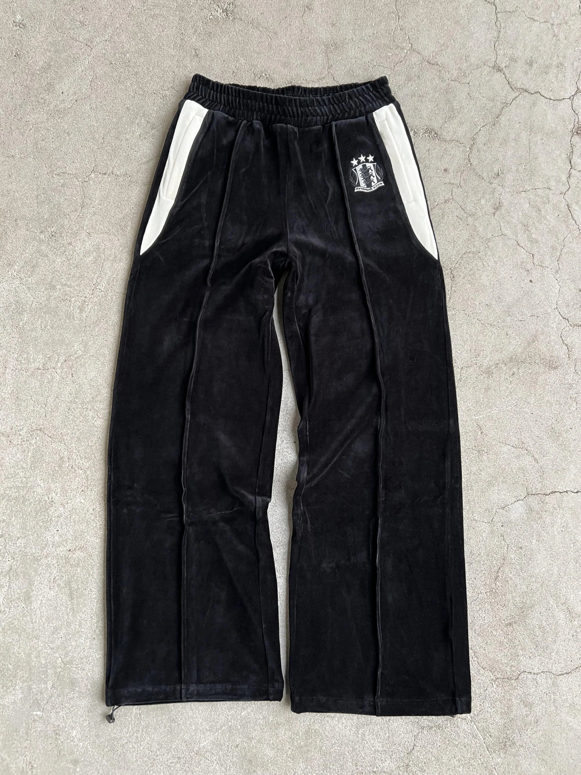 MOONLIGHT MANSION Ocobhrk Velvet Pants Black