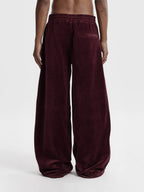 MOONLIGHT MANSION Ocobhrk Velvet Pants Bordeaux