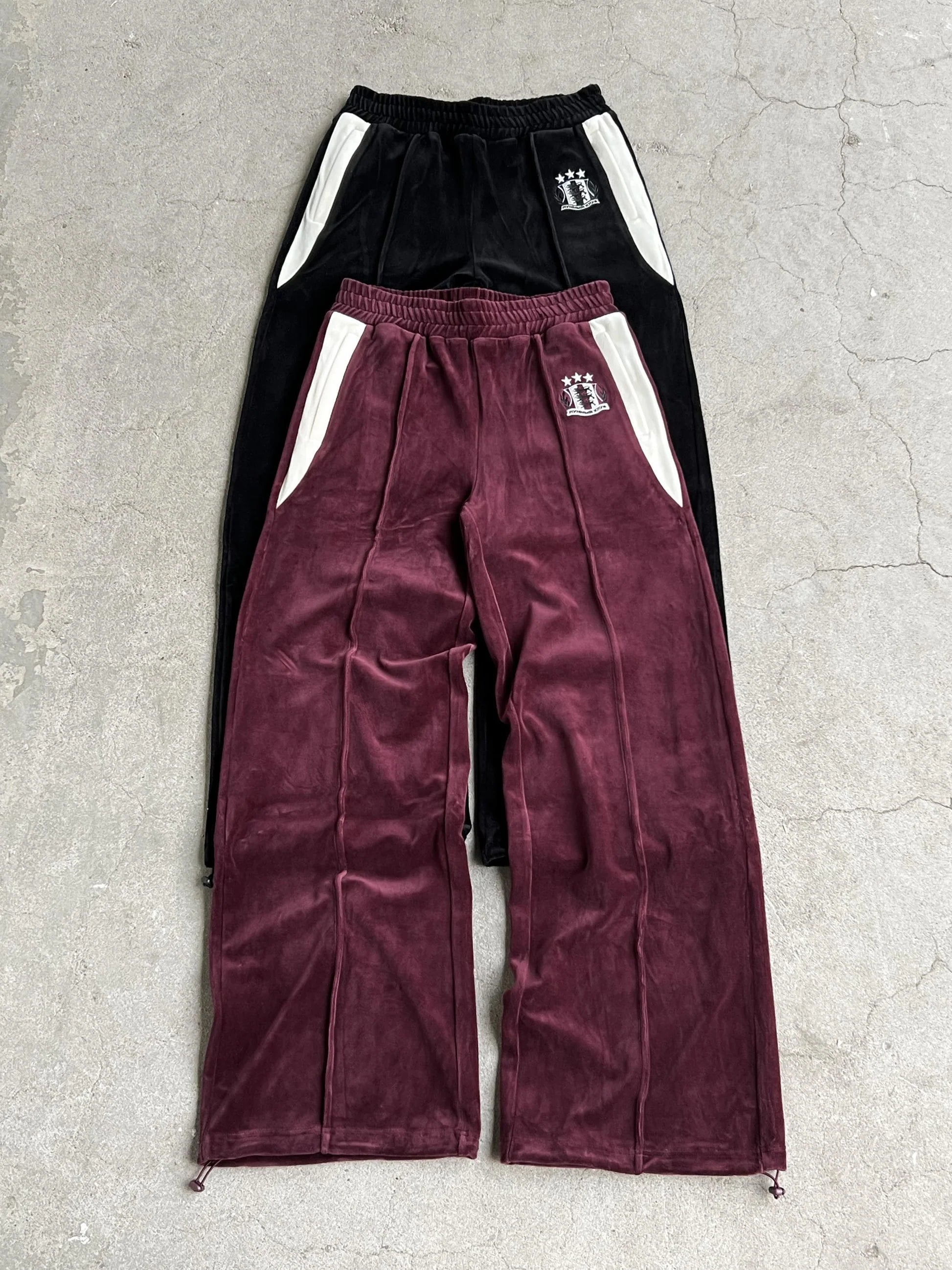 MOONLIGHT MANSION Ocobhrk Velvet Pants Bordeaux