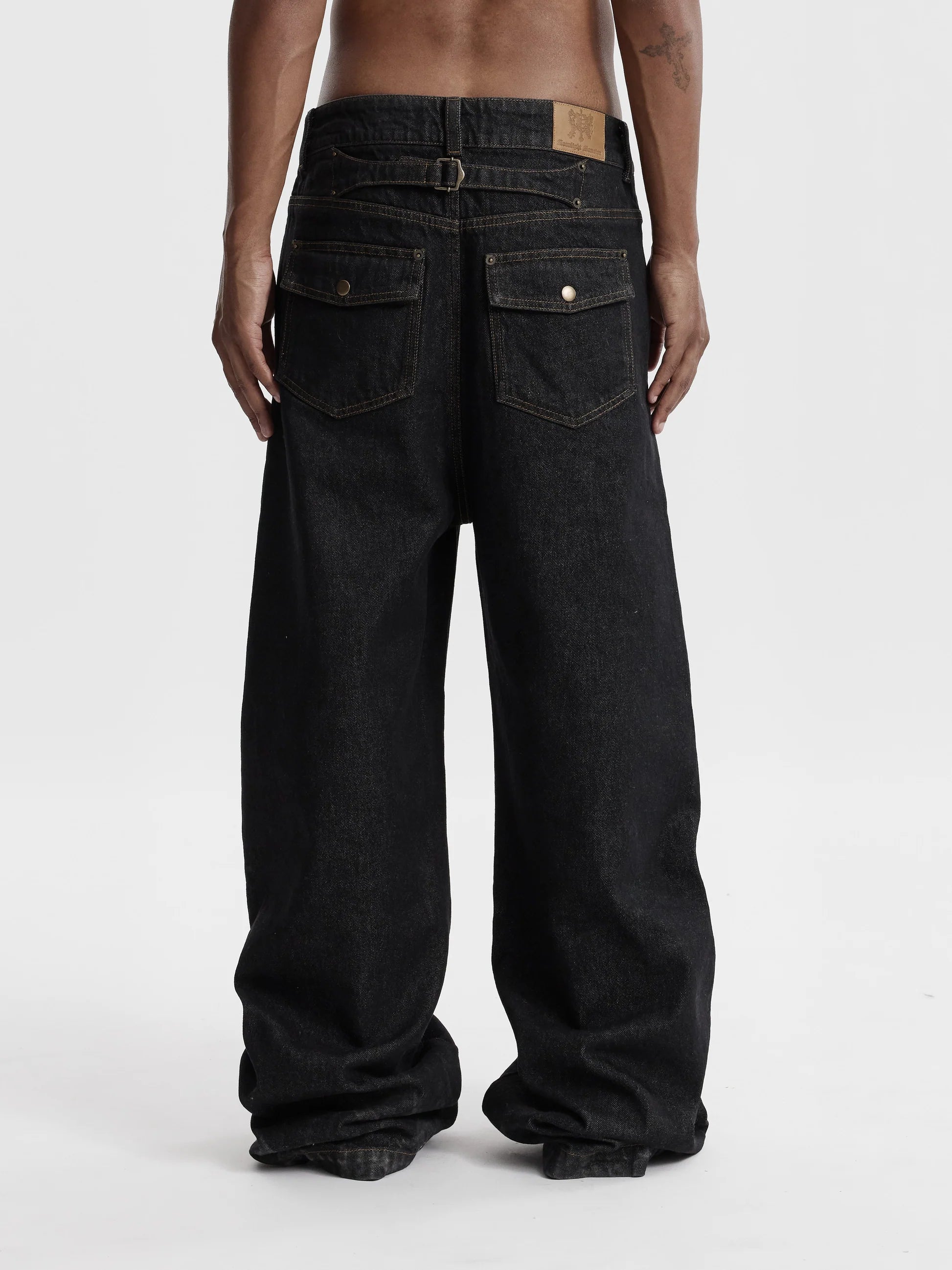 MOONLIGHT MANSION Raw Denim Black