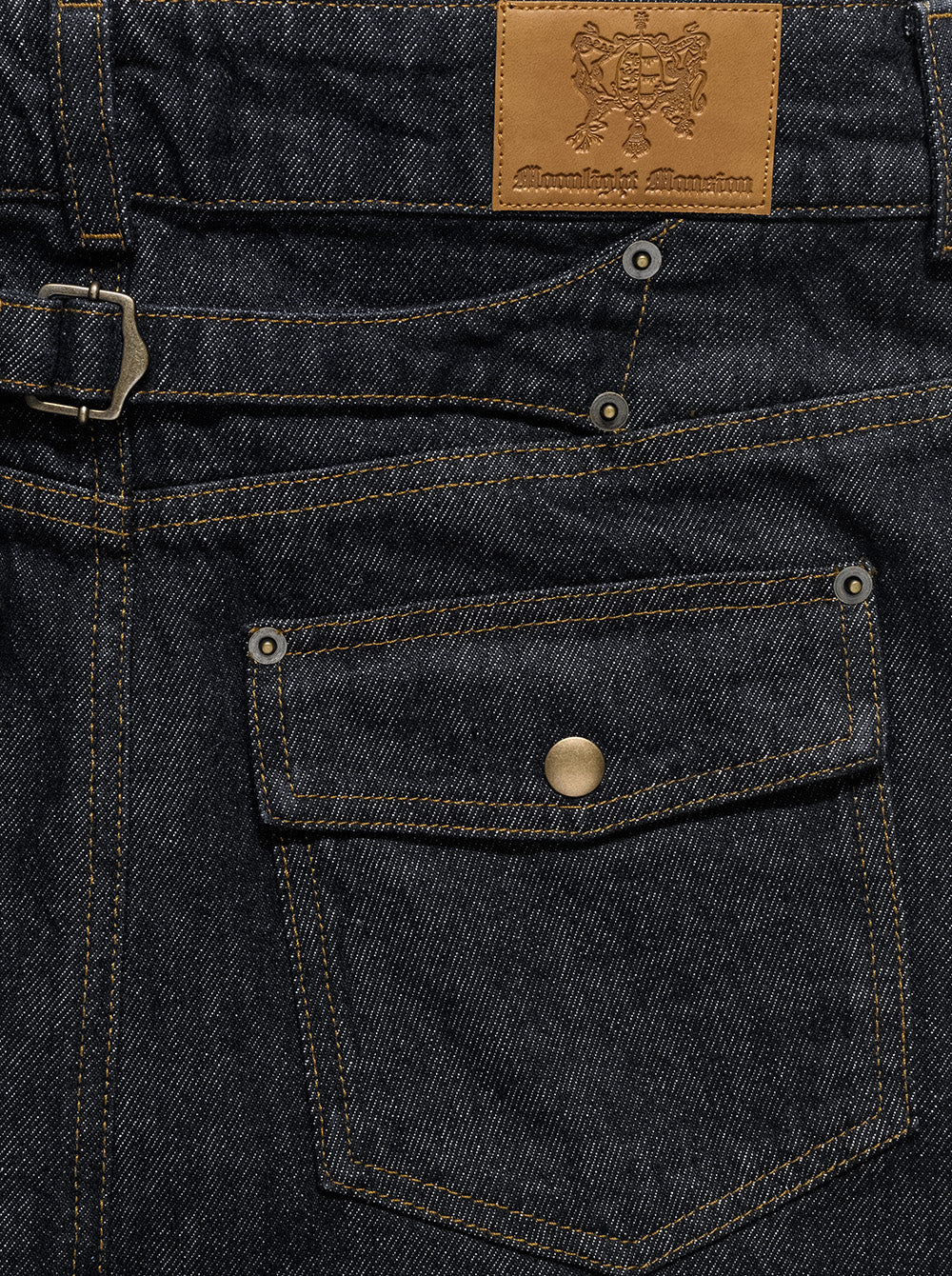 MOONLIGHT MANSION Raw Denim Black