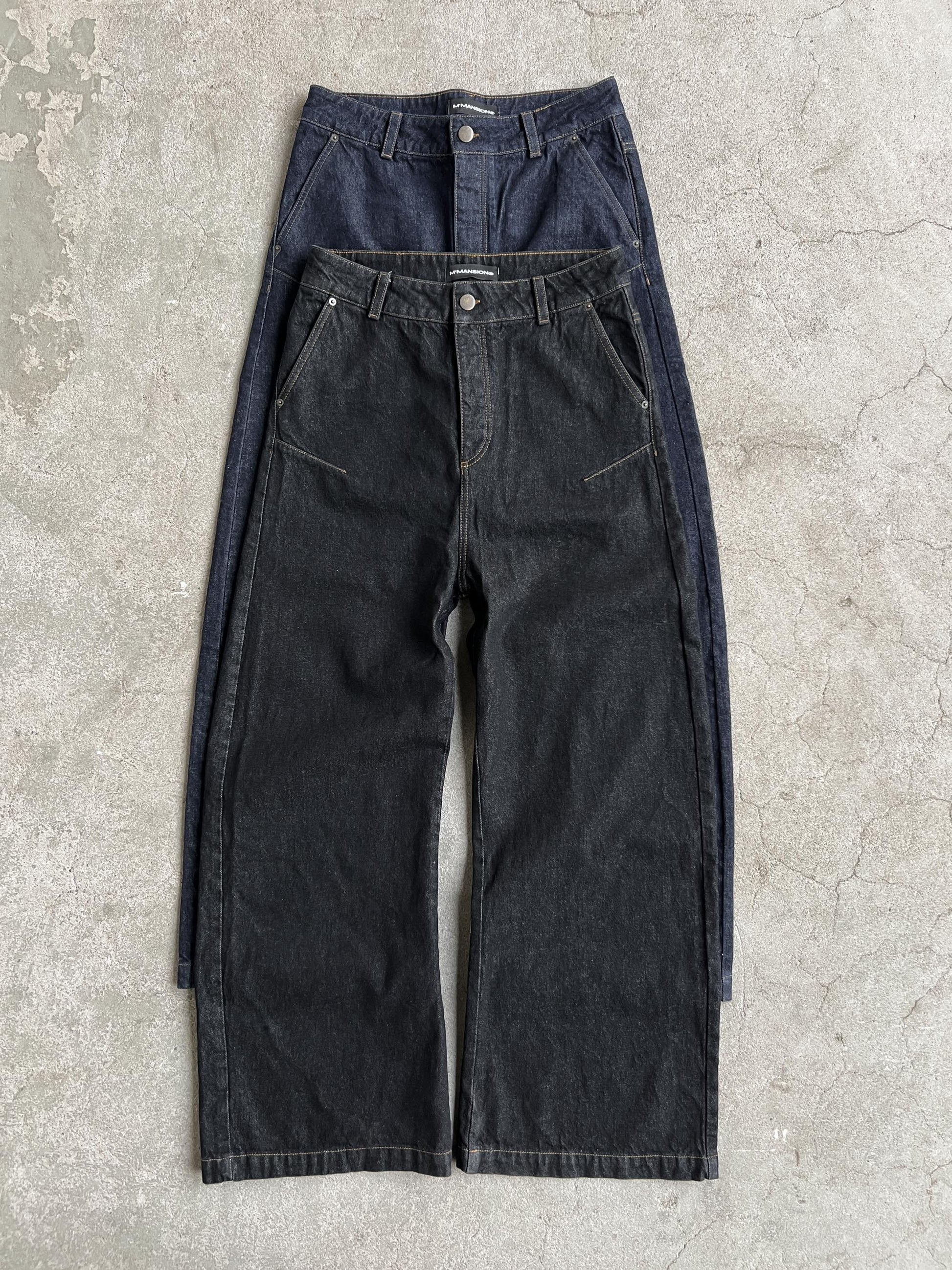 MOONLIGHT MANSION Raw Denim Indigo