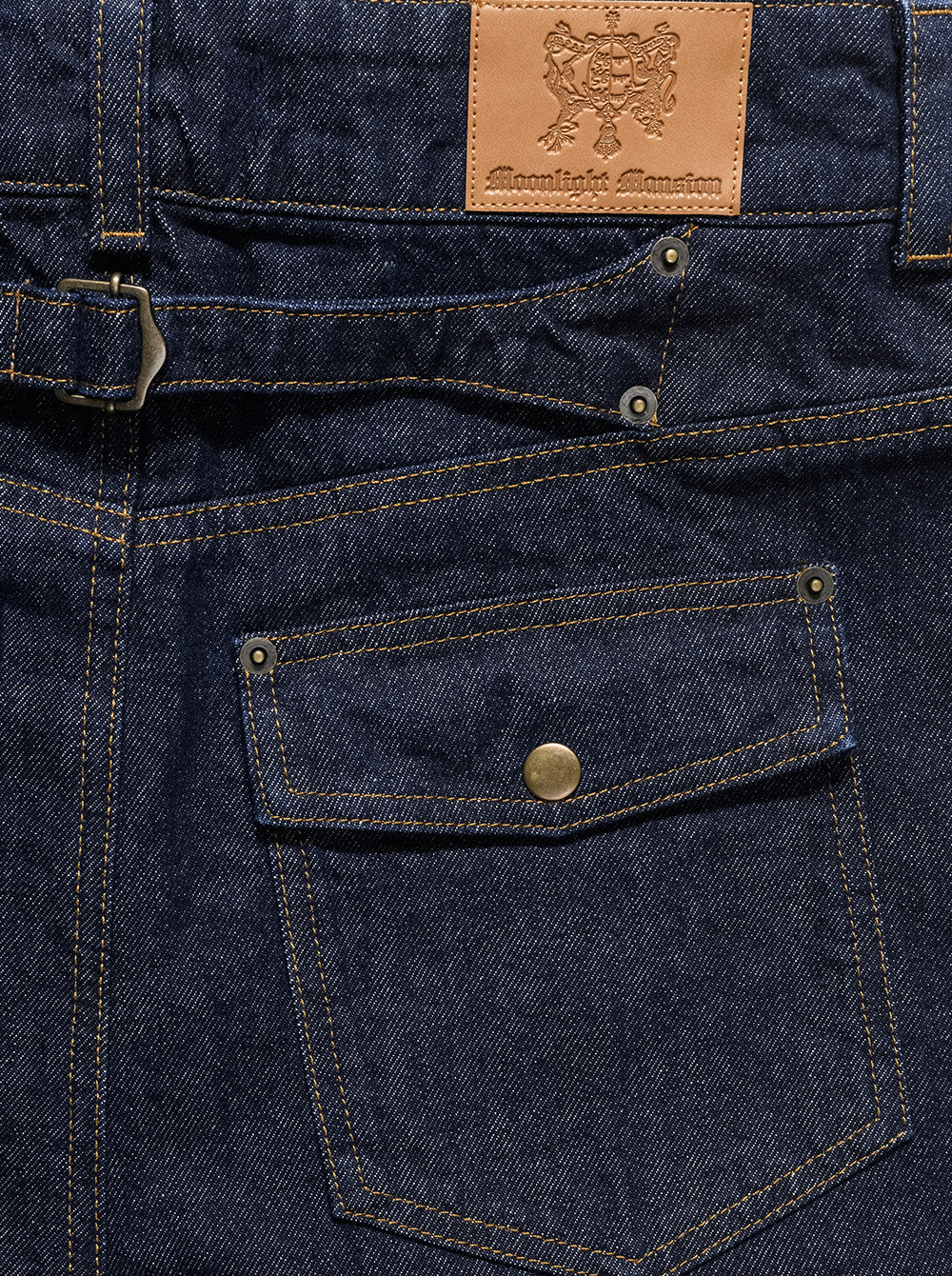 MOONLIGHT MANSION Raw Denim Indigo