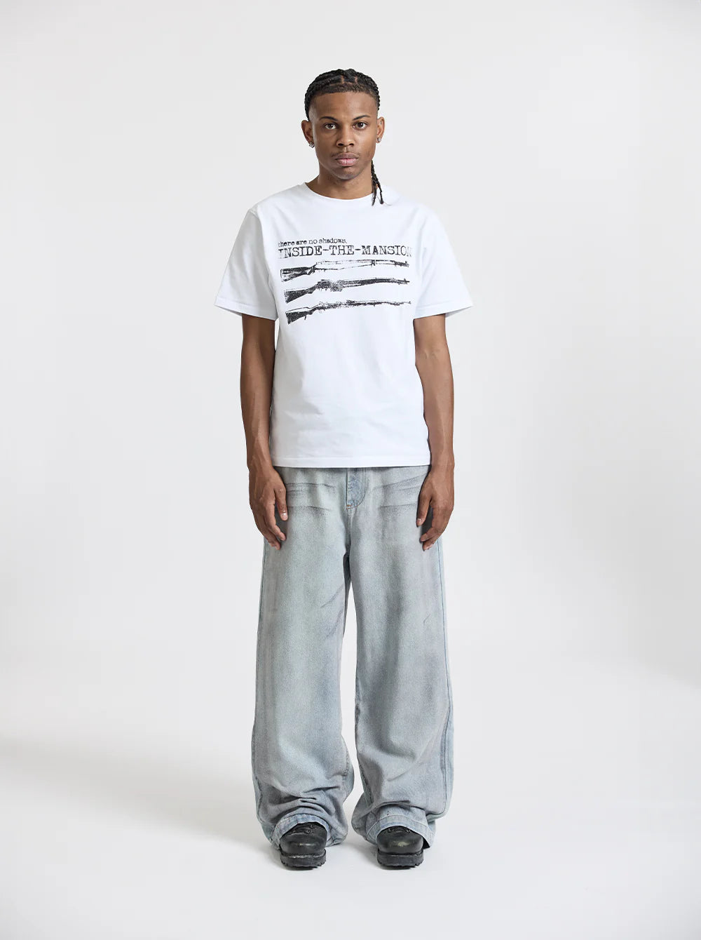 MOONLIGHT MANSION Rifle T-Shirt White