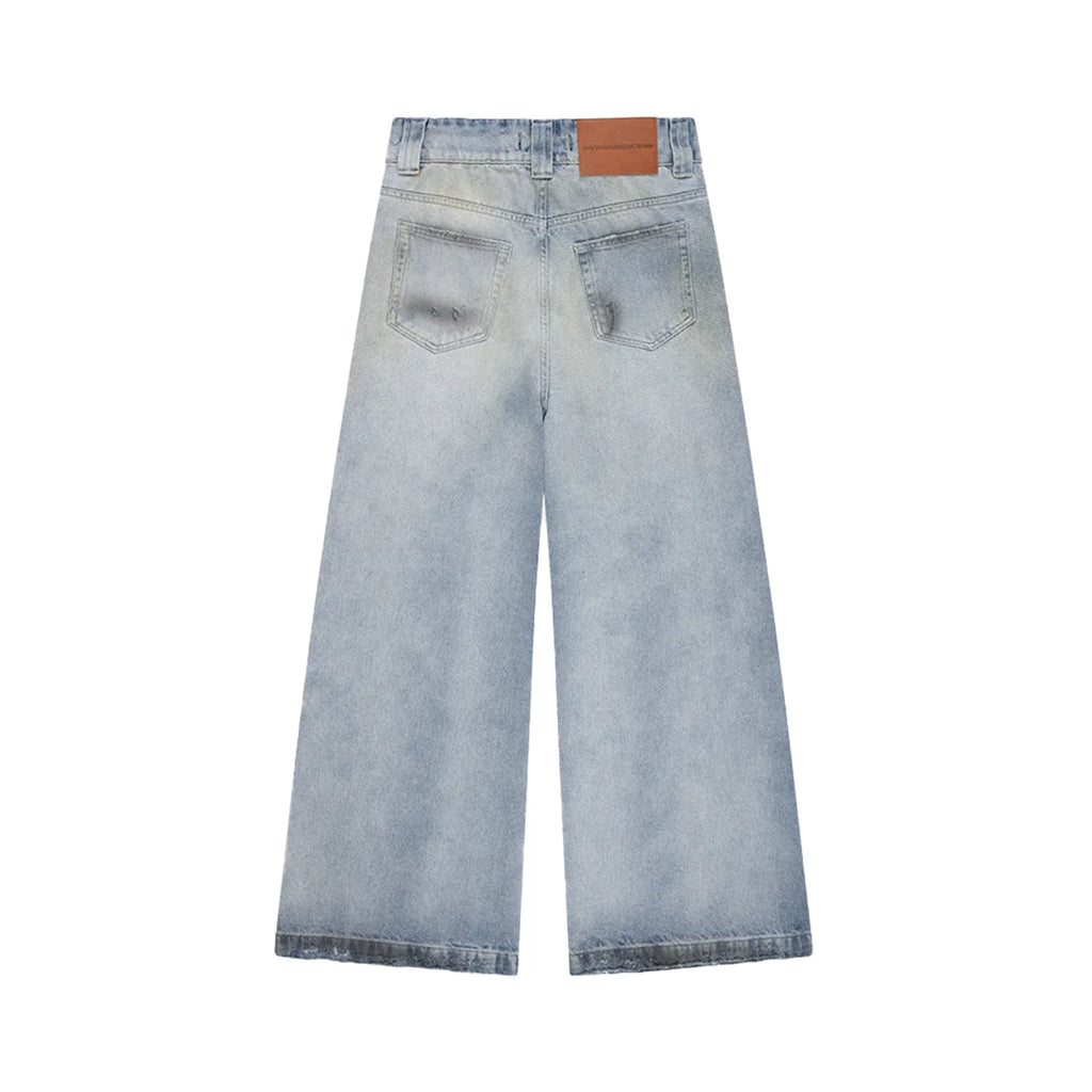 MOONLIGHT MANSION Silhouette Denim Faded Blue