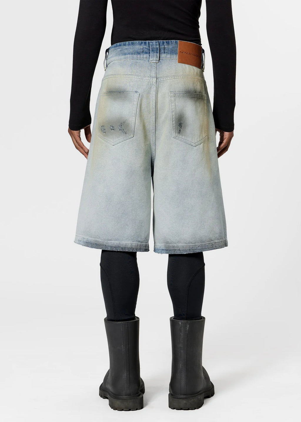 MOONLIGHT MANSION Silhouette Jorts Faded Blue