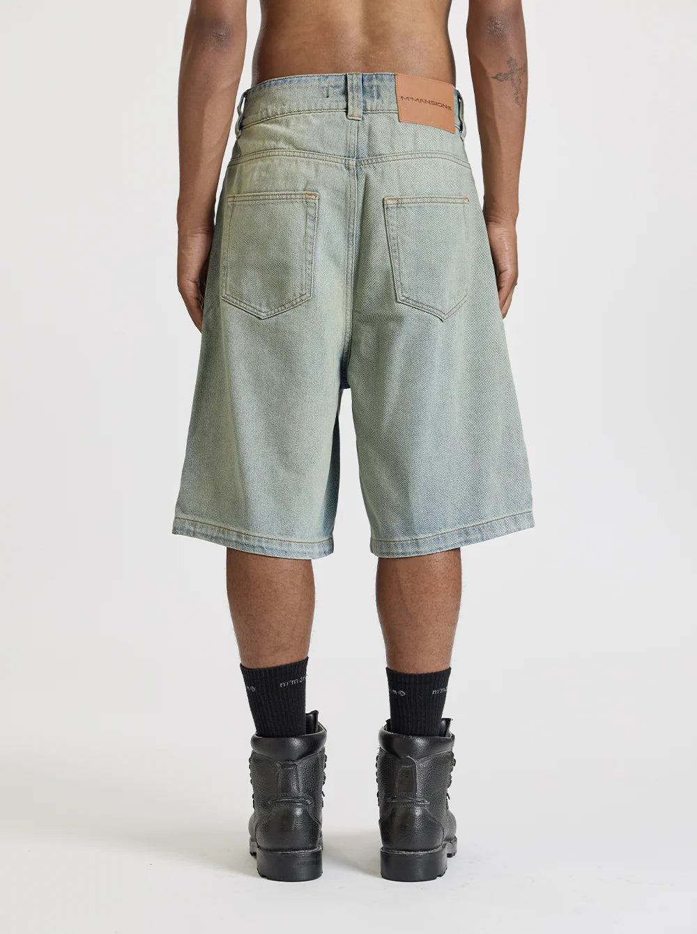 MOONLIGHT MANSION Silhouette Jorts Used Green