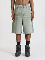 MOONLIGHT MANSION Silhouette Jorts Used Green