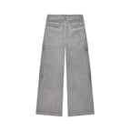 MOONLIGHT MANSION Washed Line Cargopants Ivory Beige