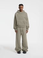MOONLIGHT MANSION Washed Line Hoodie Desert Yellow