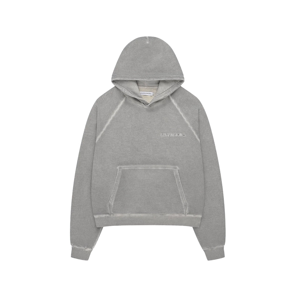 MOONLIGHT MANSION Washed Line Hoodie Ivory Beige