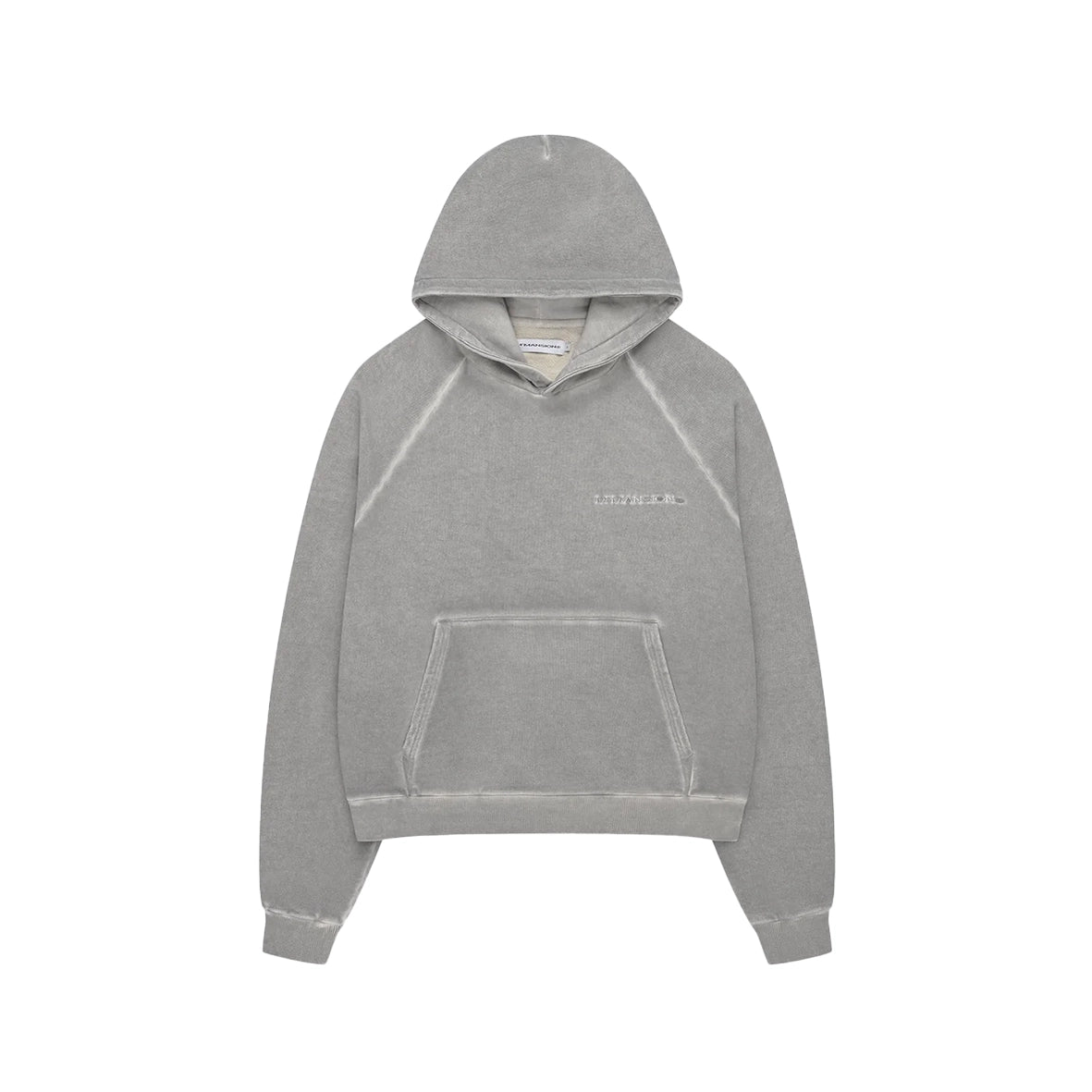 MOONLIGHT MANSION Washed Line Hoodie Ivory Beige