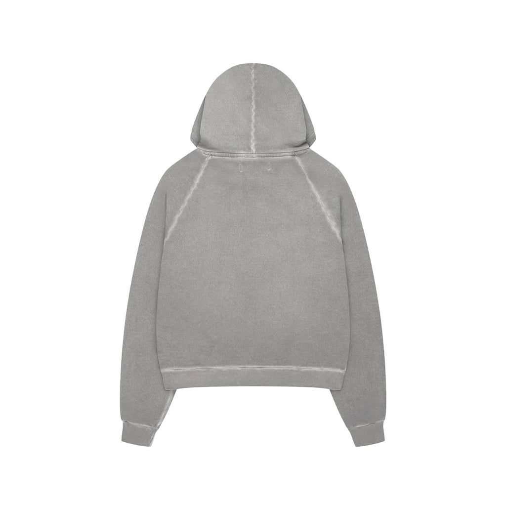 MOONLIGHT MANSION Washed Line Hoodie Ivory Beige