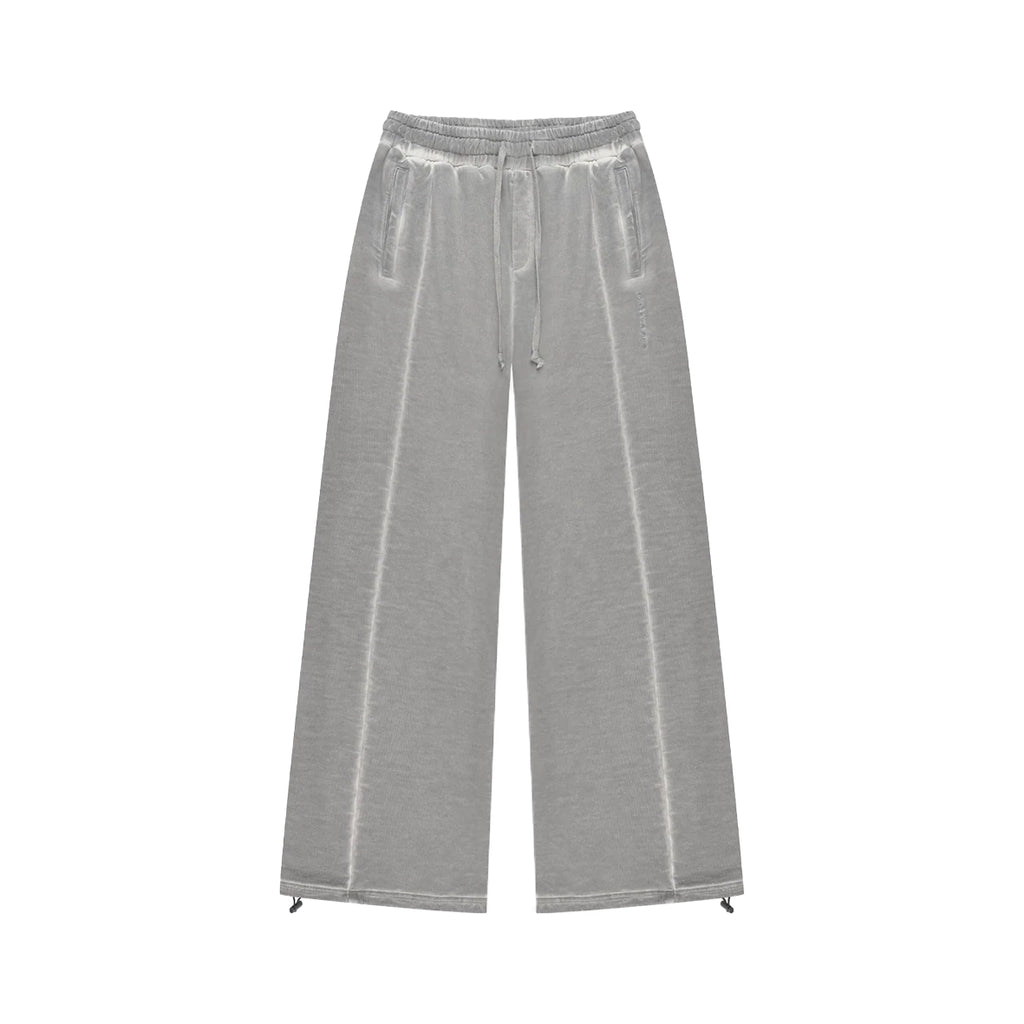 MOONLIGHT MANSION Washed Line Sweatpants Ivory Beige