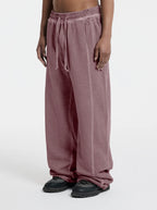 MOONLIGHT MANSION Washed Line Sweatpants Royal Red