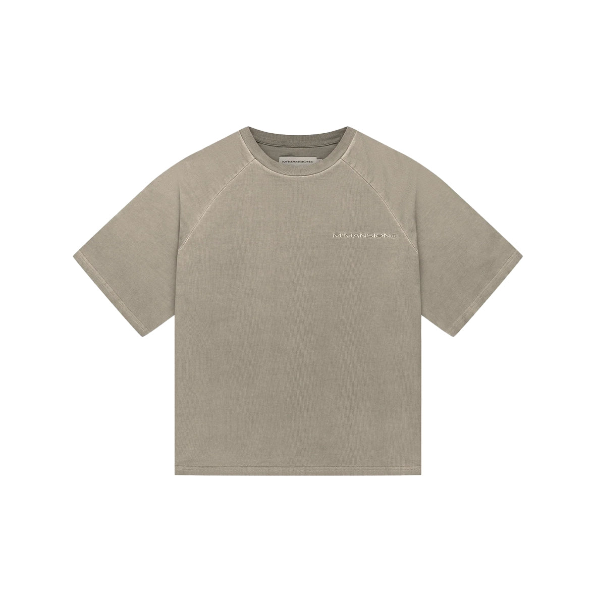 MOONLIGHT MANSION Washed Line T-Shirt Desert Yellow