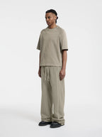 MOONLIGHT MANSION Washed Line T-Shirt Desert Yellow