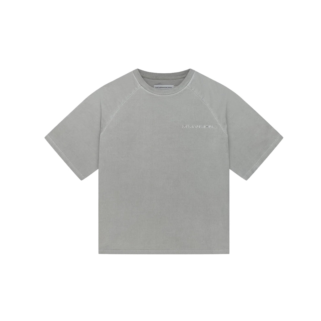 MOONLIGHT MANSION Washed Line T-Shirt Ivory Beige
