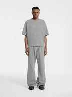MOONLIGHT MANSION Washed Line T-Shirt Ivory Beige