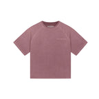 MOONLIGHT MANSION Washed Line T-Shirt Royal Red
