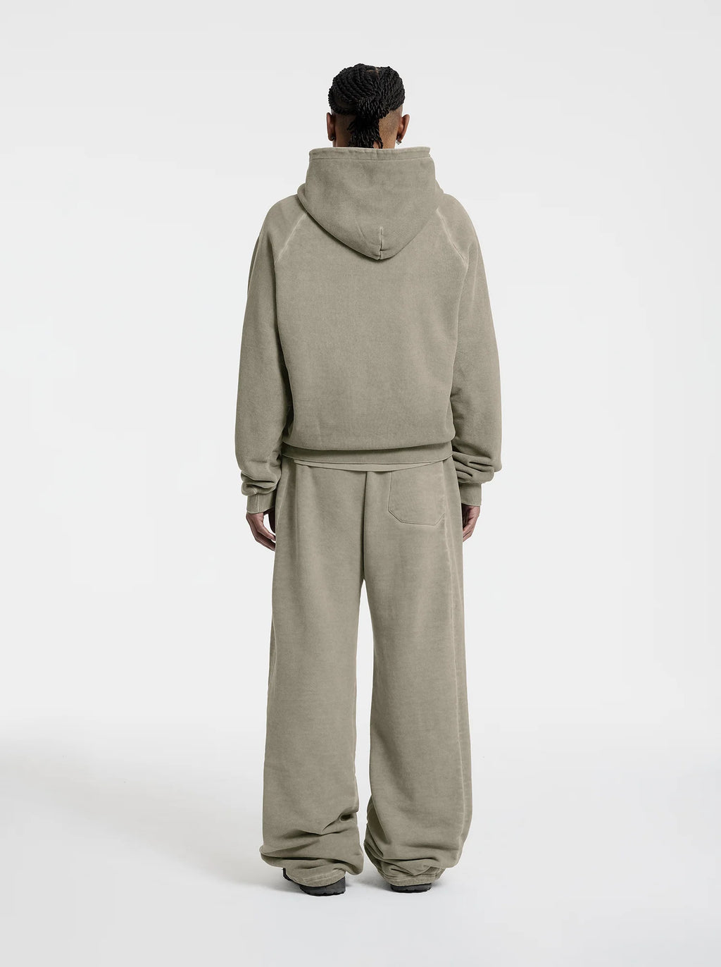 MOONLIGHT MANSION Washed Line Zip-up Desert Yellow