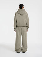 MOONLIGHT MANSION Washed Line Zip-up Desert Yellow