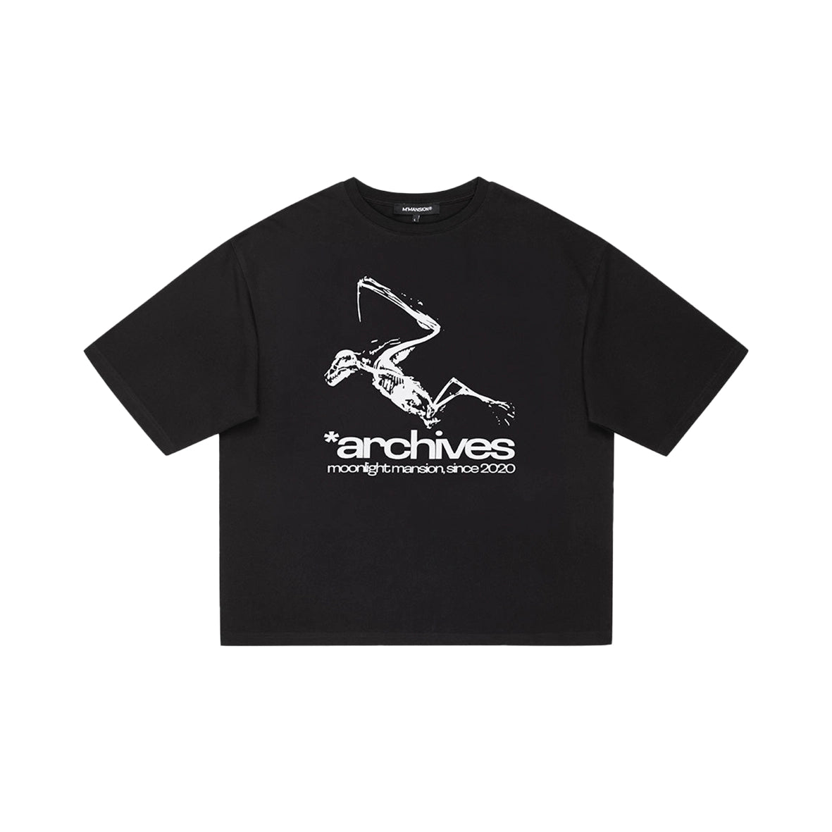 MOONLIGHT MANSION Archives T-Shirt Black