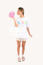 NEVER BEEN Bunny T-Shirt White