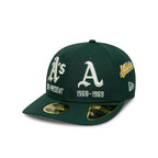 NEW ERA Athletics MLB Historic Dark Green Low Profile 59FIFTY Fitted Cap 60915830