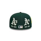 NEW ERA Athletics MLB Historic Dark Green Low Profile 59FIFTY Fitted Cap 60915830