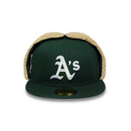 NEW ERA Athletics MLB World Series Dark Green Dogear 59FIFTY Fitted Cap 60915898