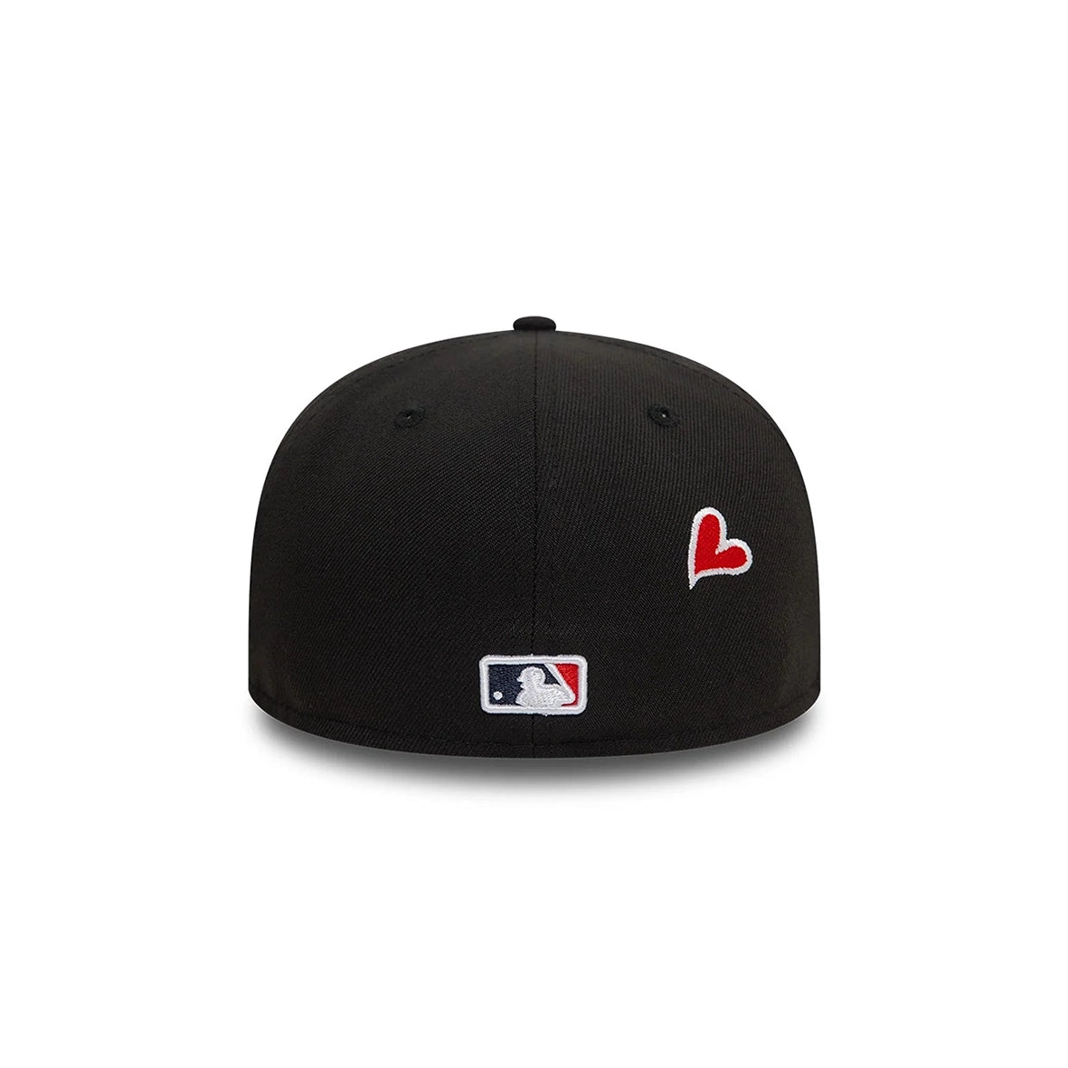 NEW ERA Atlanta Braves Black White Heart Icon 59FIFTY Fitted Cap 60943445