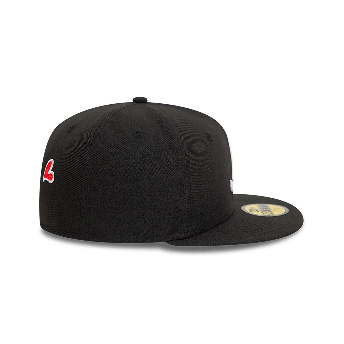 NEW ERA Atlanta Braves Black White Heart Icon 59FIFTY Fitted Cap 60943445