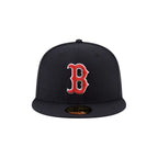 NEW ERA Boston Acperf Navy Red 59FIFTY Fitted Cap 12572847