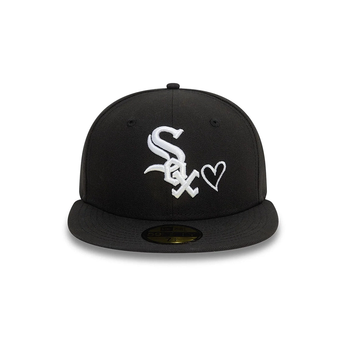 NEW ERA Chicago White Sox Black White Heart Icon 59FIFTY Fitted Cap 60943444