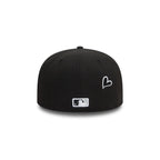 NEW ERA Chicago White Sox Black White Heart Icon 59FIFTY Fitted Cap 60943444