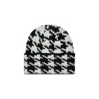 NEW ERA Houdstooth Black Cuff Knit Beanie Hat