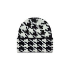 NEW ERA Houdstooth Black Cuff Knit Beanie Hat