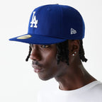 NEW ERA LA Dodgers Acperf Blue 59FIFTY Fitted Cap