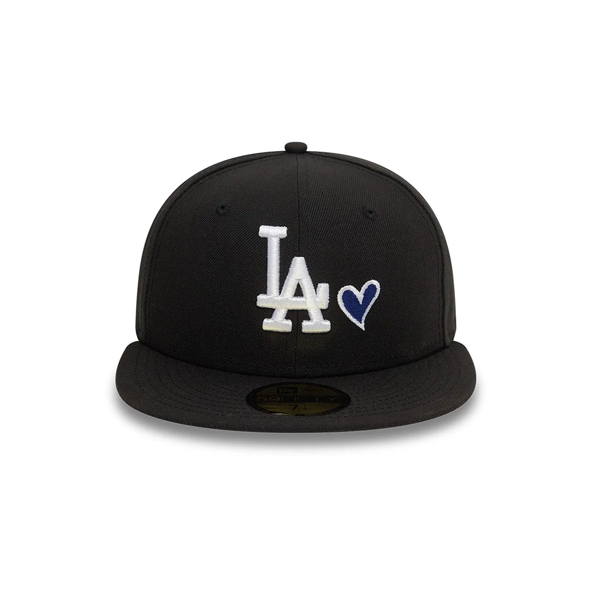 NEW ERA LA Dodgers Black White Heart Icon 59FIFTY Fitted Cap 60943446