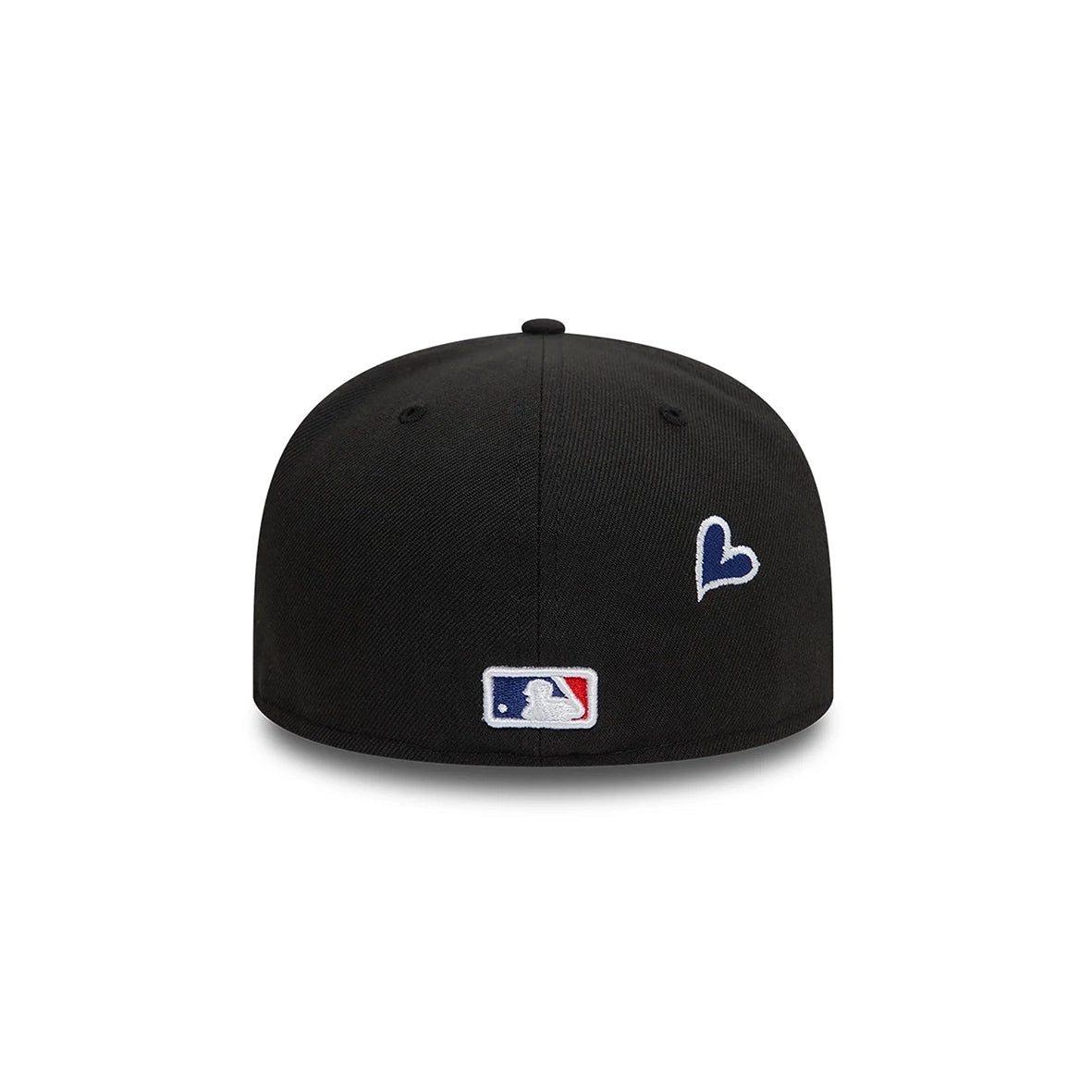 NEW ERA LA Dodgers Black White Heart Icon 59FIFTY Fitted Cap 60943446