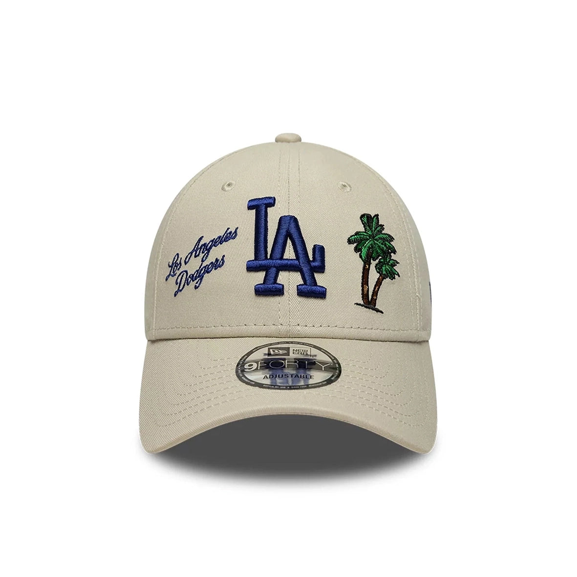 NEW ERA LA Dodgers City Icon 9FORTY Cap Beige Blue 60856335