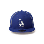 NEW ERA LA Dodgers Hajime Sorayama TPU Silver Dark Royal 59FIFTY Fitted Cap 14952255