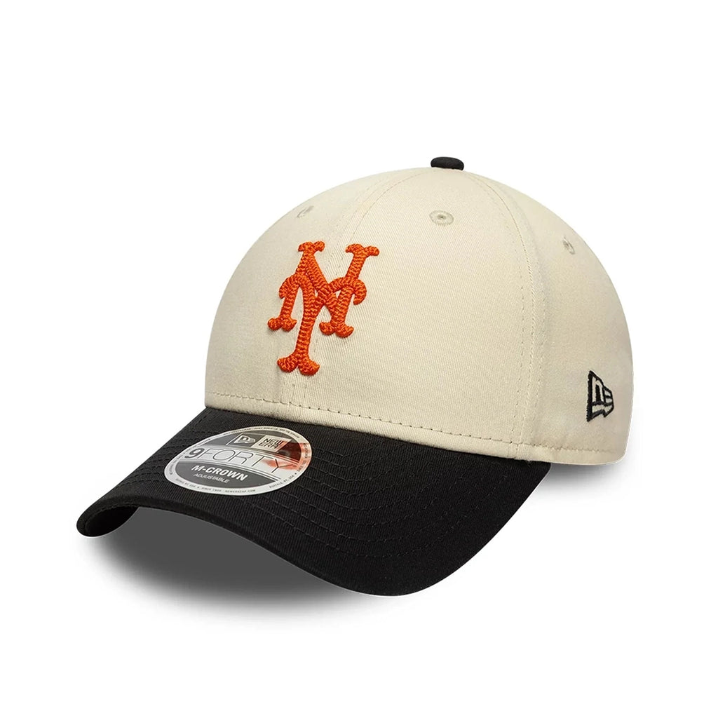 NEW ERA NY Mets Side Script 9FORTY MC Cap Navy Beige