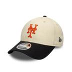NEW ERA NY Mets Side Script 9FORTY MC Cap Navy Beige