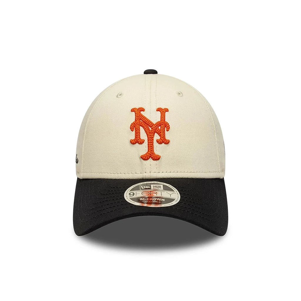 NEW ERA NY Mets Side Script 9FORTY MC Cap Navy Beige