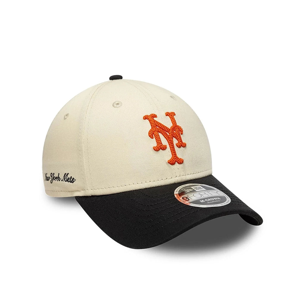 NEW ERA NY Mets Side Script 9FORTY MC Cap Navy Beige