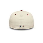 NEW ERA NY Yankees Beige Red MLB Cord 59FIFTY LP Fitted Cap