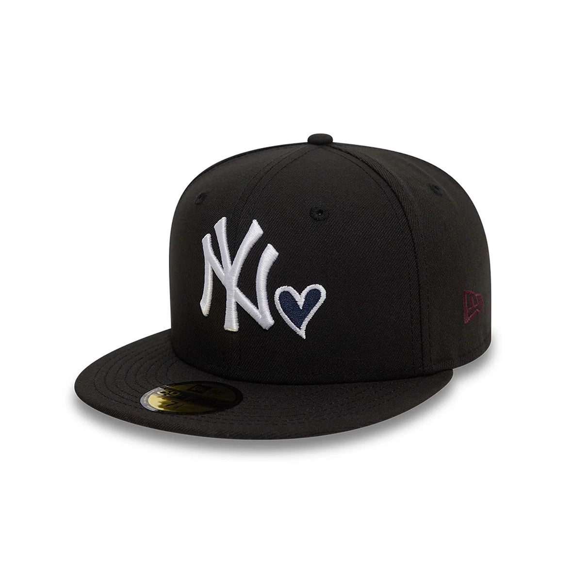 NEW ERA NY Yankees Black White Heart Icon 59FIFTY Fitted Cap 60943447