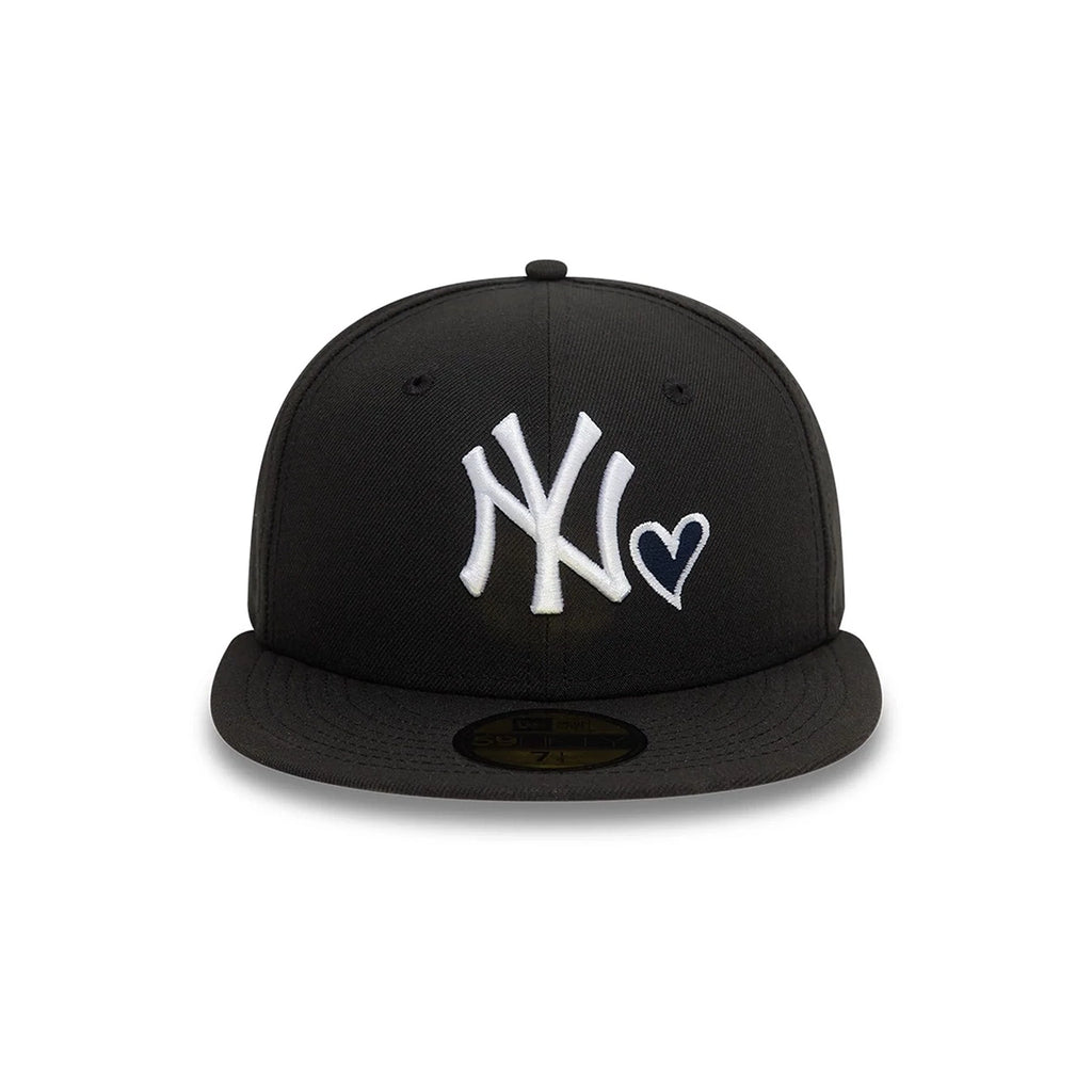 NEW ERA NY Yankees Black White Heart Icon 59FIFTY Fitted Cap 60943447